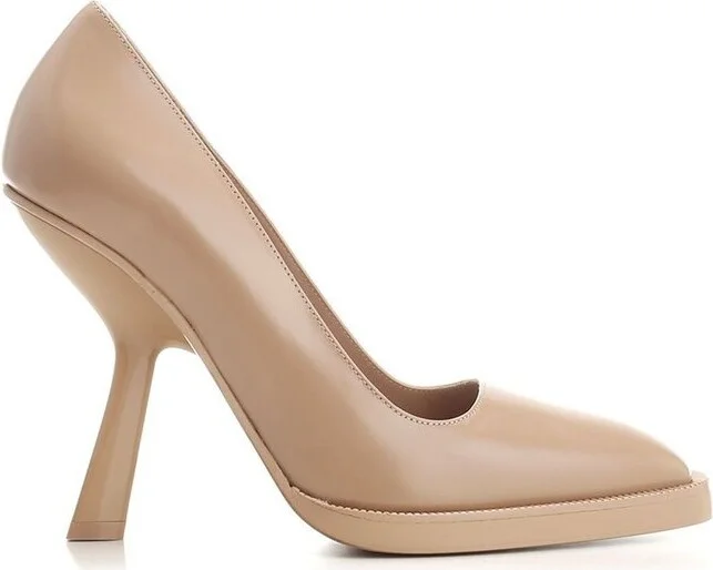 Ferragamo Shaped Pointed-Toe Pumps
