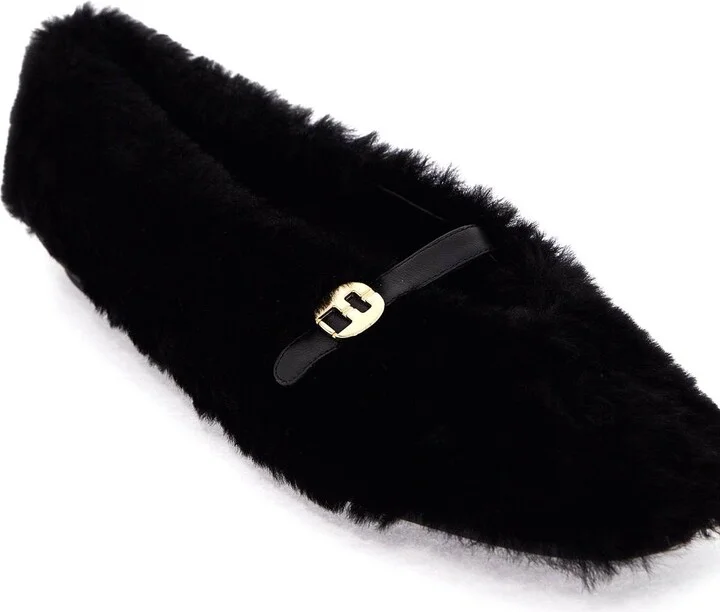 FERRAGAMO shearling ballet flats - Image 4