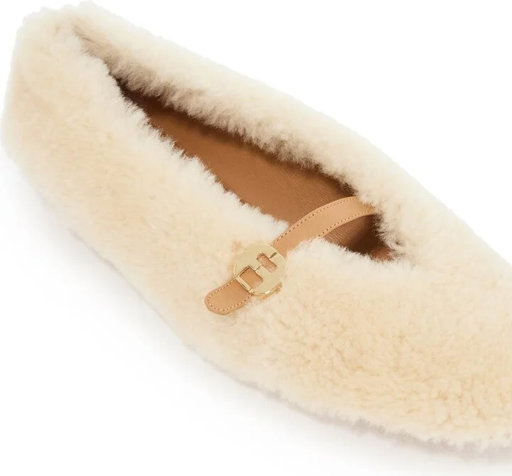 FERRAGAMO shearling ballet flats - Image 4