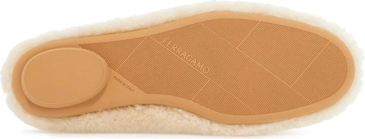 FERRAGAMO shearling ballet flats - Image 5