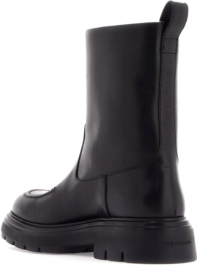 FERRAGAMO shearling-lined ankle boots - Image 2