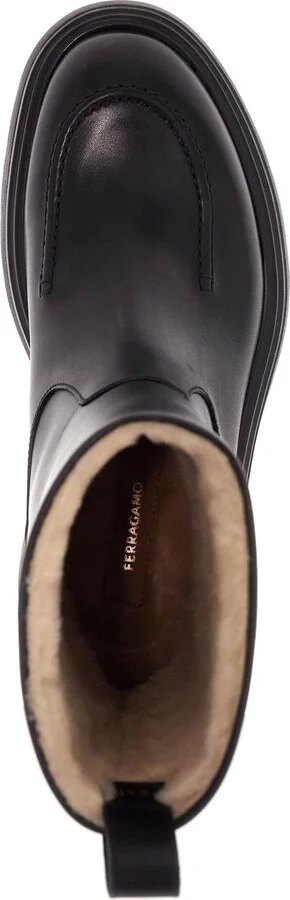 FERRAGAMO shearling-lined ankle boots - Image 3