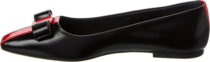 Ferragamo Siwar Bow Leather Ballet Flat - Image 2