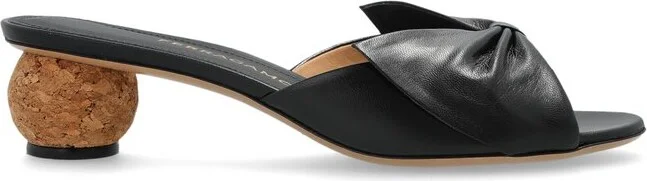 Ferragamo Spherical Heel Bow Slides