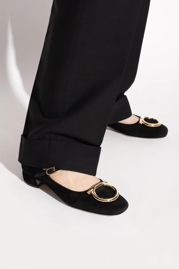 Ferragamo Suede High-heeled Shoes - Image 2