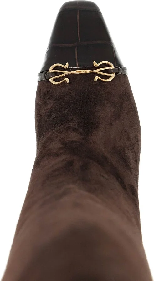 FERRAGAMO suede stibali with ganc - Image 3