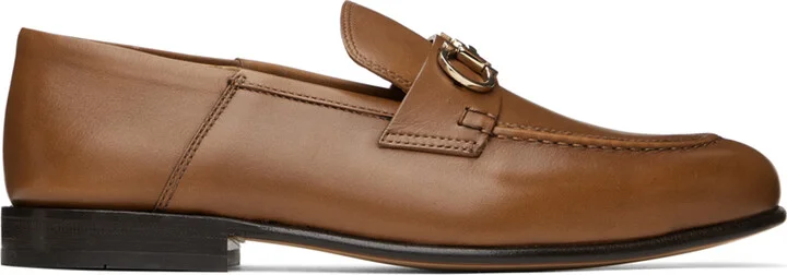 Ferragamo Tan Ottone Loafers