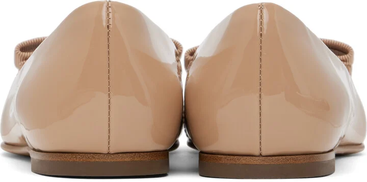 Ferragamo Tan Varina Ballerina Flats - Image 2
