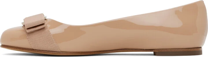 Ferragamo Tan Varina Ballerina Flats - Image 3