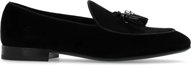 Ferragamo Tassel Detailed Velvet Loafers