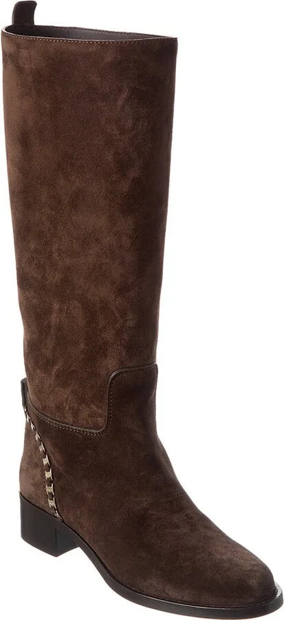 Ferragamo Tawnie Suede Knee-High Boots
