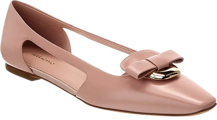 Ferragamo Terea Leather Flat