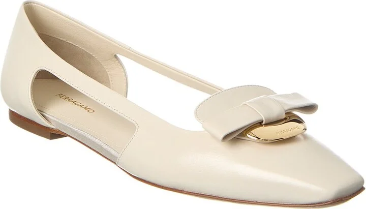 Ferragamo Terea Leather Flat
