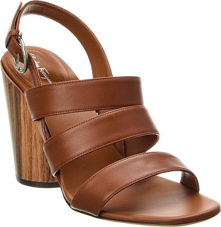 Ferragamo Trezze Leather Sandal