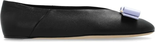 Ferragamo Vanna Bow Detailed Ballet Flats