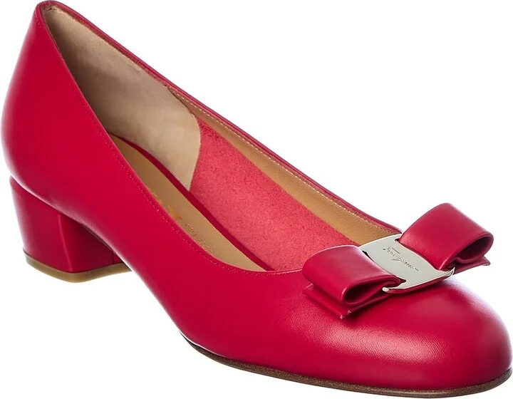 Ferragamo Vara 1 Leather Pump