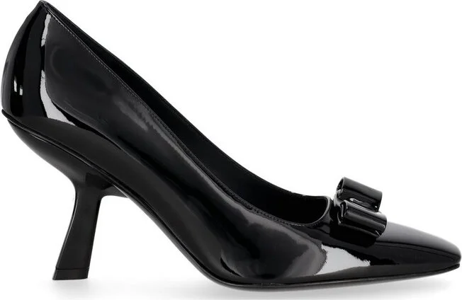 Ferragamo Vara Bow-Detailed Slip-On Pumps