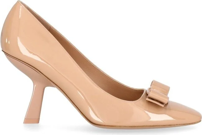 Ferragamo Vara Bow-Detailed Slip-On Pumps