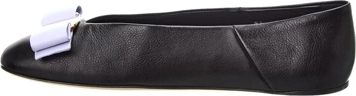 Ferragamo Vara Bow Leather Ballet Flat - Image 2