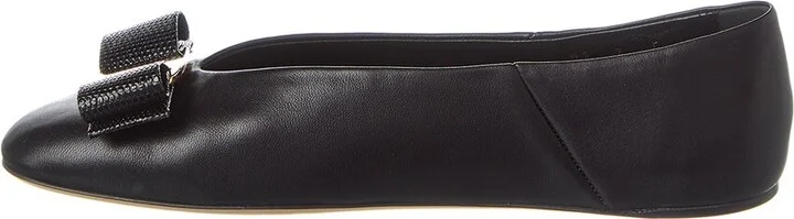 Ferragamo Vara Bow Leather Ballet Flat - Image 2