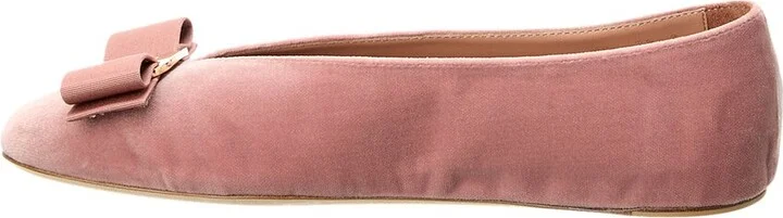 Ferragamo Vara Bow Velvet Flat - Image 2