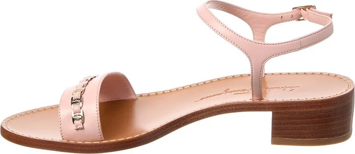 Ferragamo Vara Chain Leather Sandal - Image 2