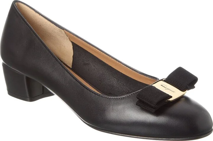 Ferragamo Vara Leather Flat