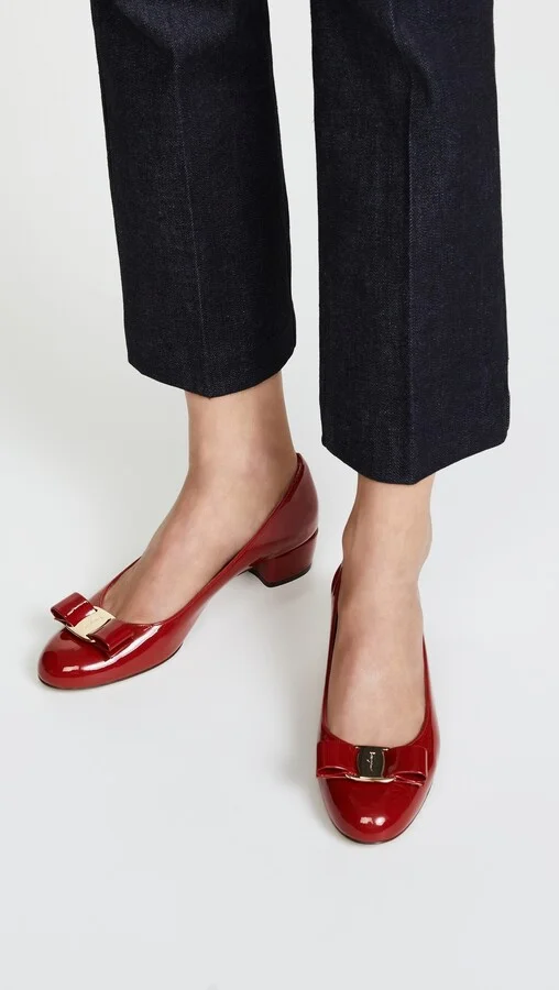 FERRAGAMO Vara Low Heel Pumps - Image 2