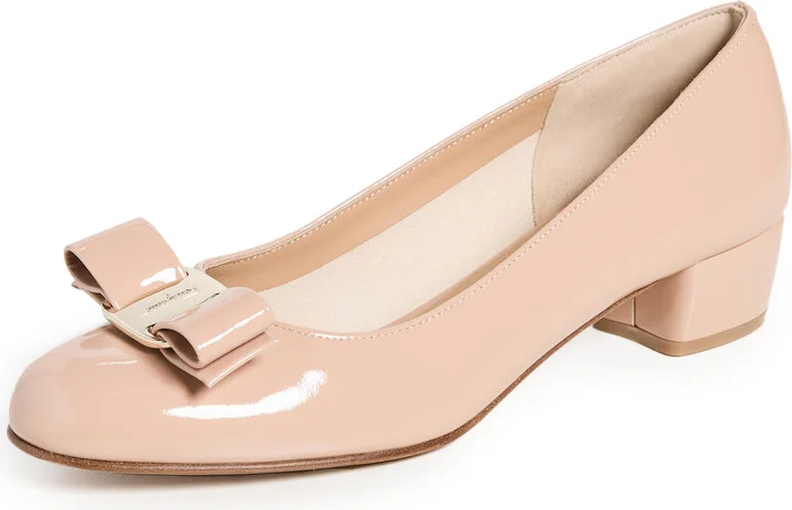 FERRAGAMO Vara Low Heel Pumps