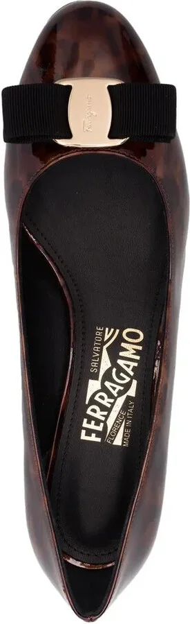 Ferragamo Vara Patent Leather Pumps