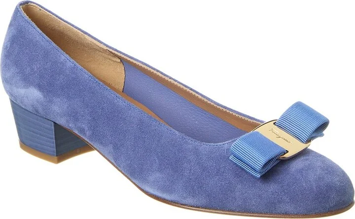 Ferragamo Vara Suede Pump