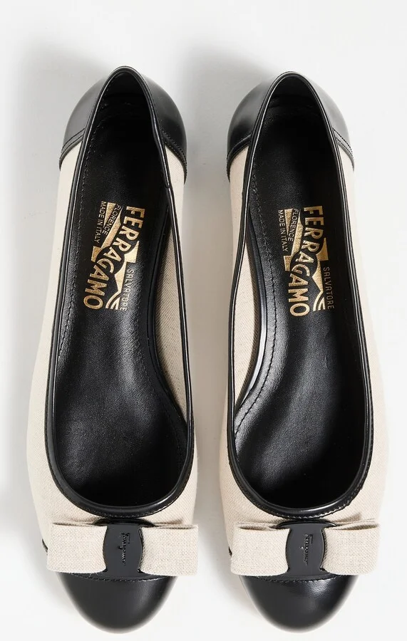FERRAGAMO Vara Woven Ballet Flats - Image 5