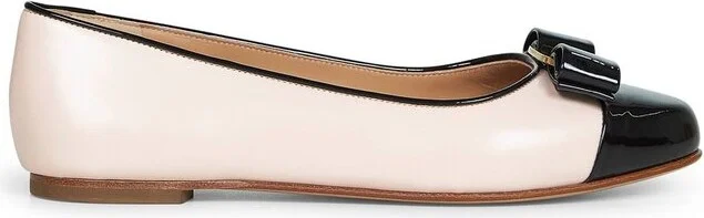 Ferragamo Varina Bicolor Ballet Flats