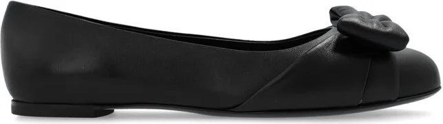 Ferragamo Varina Bow Detailed Ballet Flats