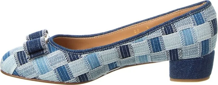 Ferragamo Varina Denim Pump - Image 2