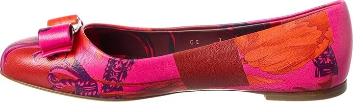 Ferragamo Varina Leather Flat - Image 2