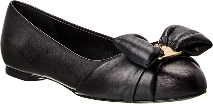 Ferragamo Varina Leather Flat