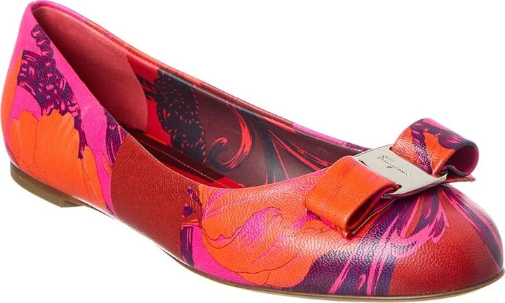 Ferragamo Varina Leather Flat