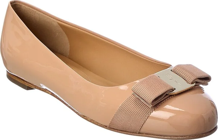 Ferragamo Varina Patent Ballet Flat