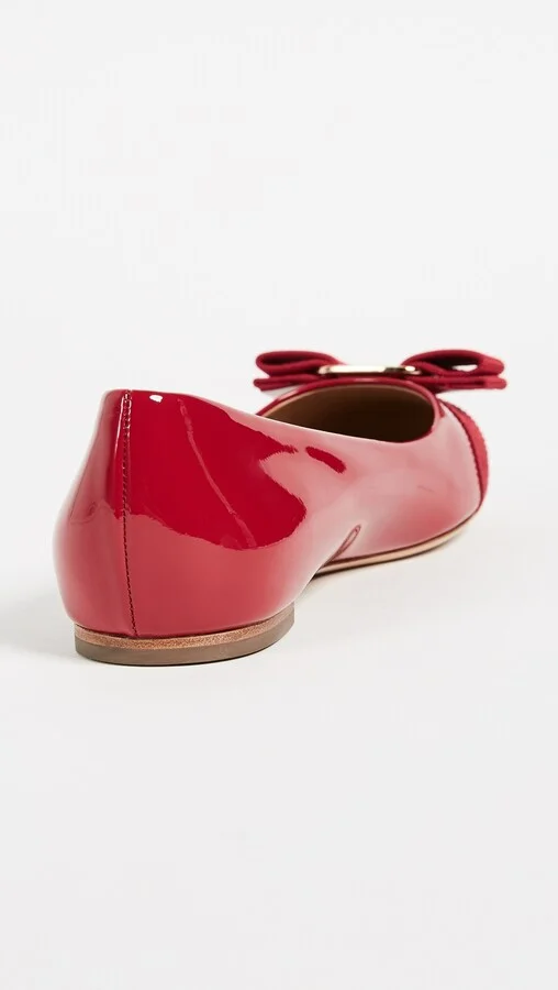 FERRAGAMO Varina Patent Flats - Image 2