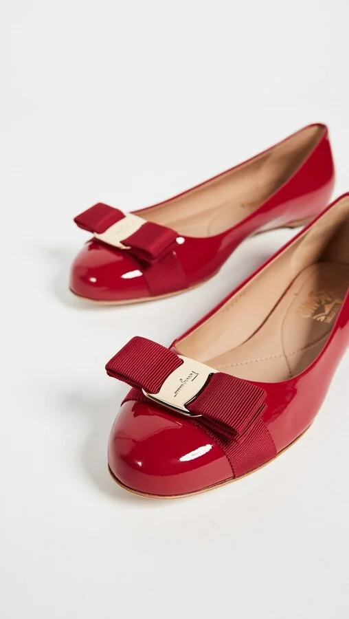 FERRAGAMO Varina Patent Flats - Image 4