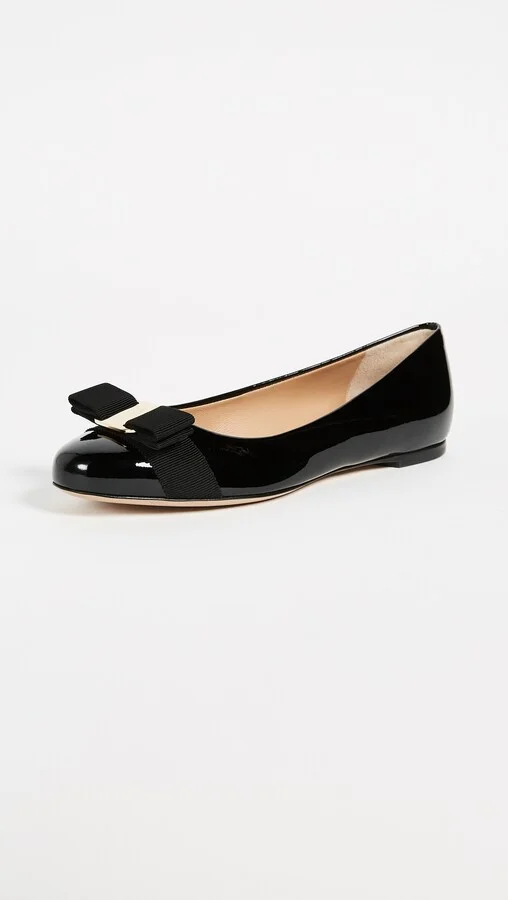 FERRAGAMO Varina Patent Flats - Image 2