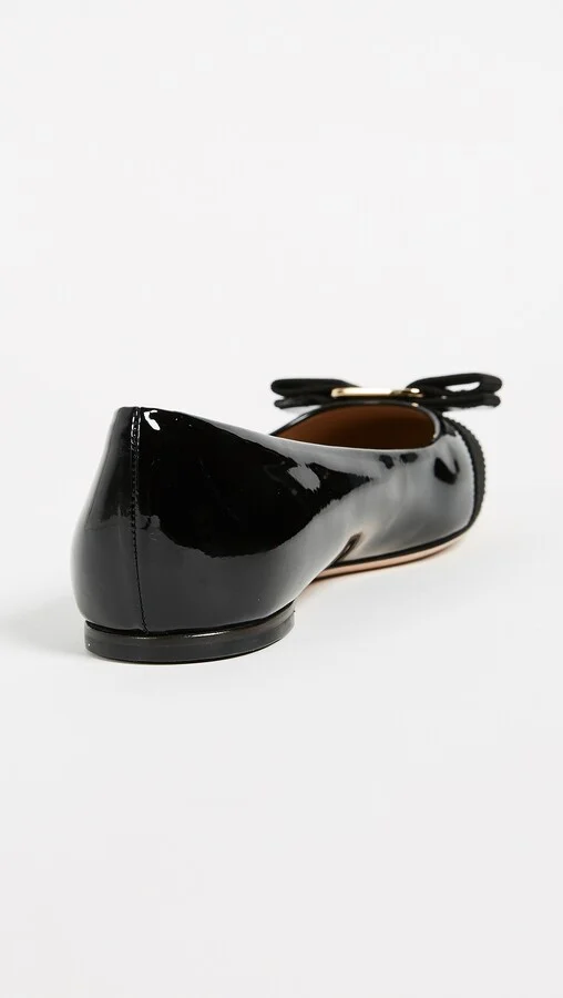 FERRAGAMO Varina Patent Flats - Image 4