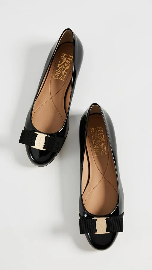 FERRAGAMO Varina Patent Flats - Image 5
