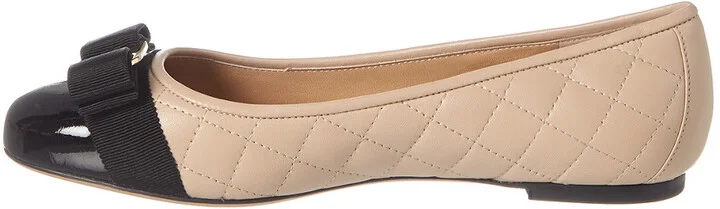 Ferragamo Varina Quilted Leather Ballet Flat - Image 2