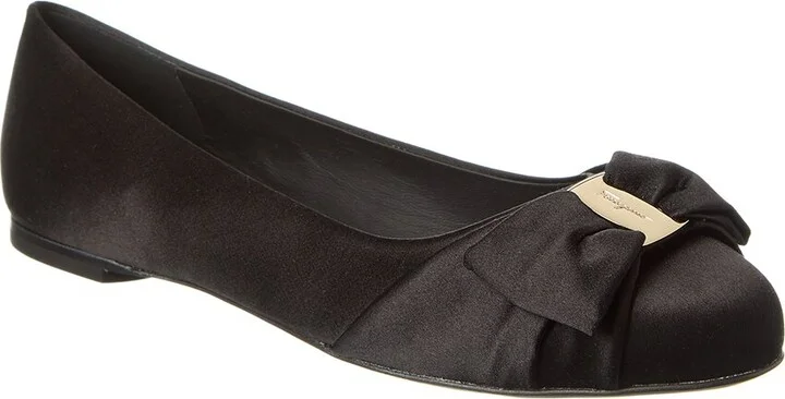 Ferragamo Varina Satin Flat