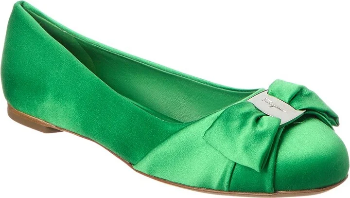 Ferragamo Varina Satin Flat