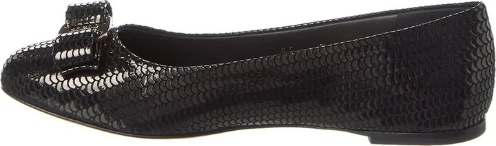 Ferragamo Varina Sequin Suede Flat - Image 2