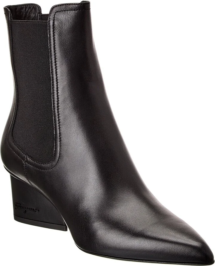 Ferragamo Velta Leather Bootie
