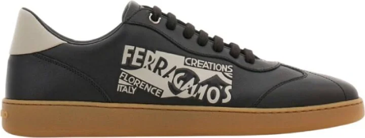Ferragamo Venna Logo Low-Top Sneakers